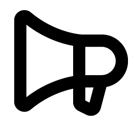 Megaphone Bold Smiley – Icons