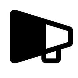 Megaphone Simple Fill Smiley – Icons