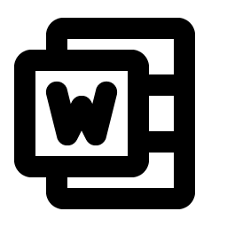 Microsoft Word Logo Bold Smiley – Icons