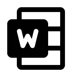 Microsoft Word Logo Fill Smiley – Icons