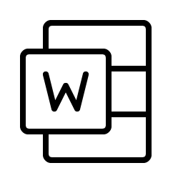 Microsoft Word Logo Thin Smiley – Icons