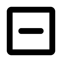 Minus Square Bold Smiley – Icons