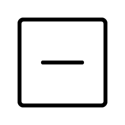 Minus Square Thin Smiley – Icons
