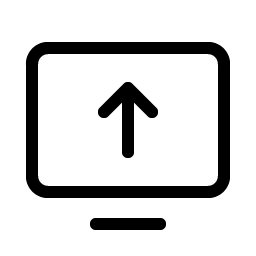 Monitor Arrow Up Light Smiley – Icons