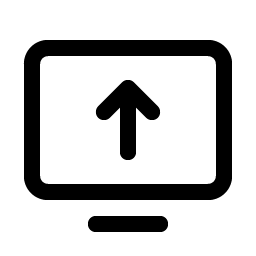 Monitor Arrow Up Smiley – Icons