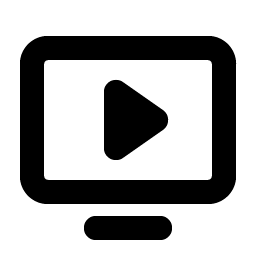 Monitor Play Bold Smiley – Icons