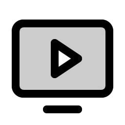 Monitor Play Duotone Smiley – Icons