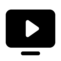 Monitor Play Fill Smiley – Icons