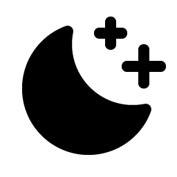 Moon Stars Fill Smiley – Icons