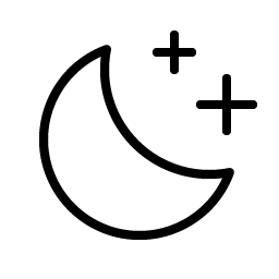 Moon Stars Thin Smiley – Icons
