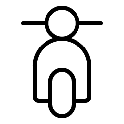 Moped Front Thin Smiley – Icons