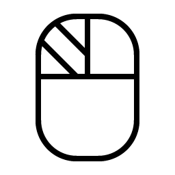 Mouse Left Click Thin Smiley – Icons