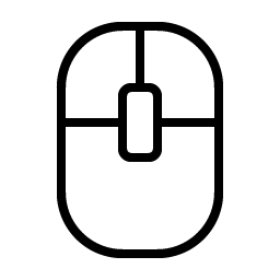 Mouse Middle Click Thin Smiley – Icons