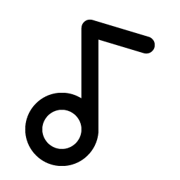 Music Note Simple Bold Smiley – Icons