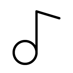 Music Note Simple Thin Smiley – Icons