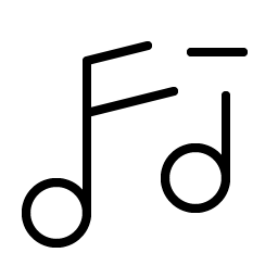 Music Notes Minus Thin Smiley – Icons