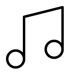 Music Notes Simple Thin Smiley – Icons