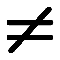 Not Equals Bold Smiley – Icons
