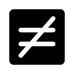 Not Equals Fill Smiley – Icons