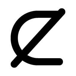 Not Subset Of Bold Smiley – Icons