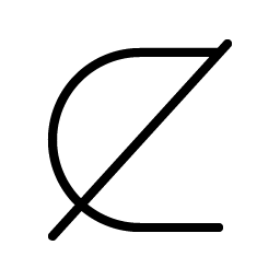 Not Subset Of Thin Smiley – Icons