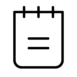 Notepad Thin Smiley – Icons