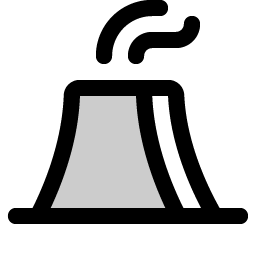 Nuclear Plant Duotone Smiley – Icons