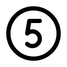 Number Circle Five Smiley – Icons