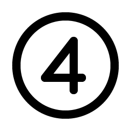 Number Circle Four Smiley – Icons