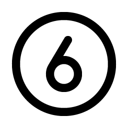 Number Circle Six Smiley – Icons