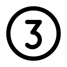 Number Circle Three Smiley – Icons