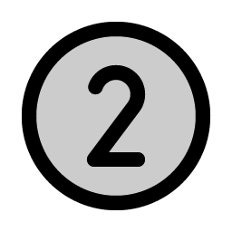 Number Circle Two Duotone Smiley – Icons