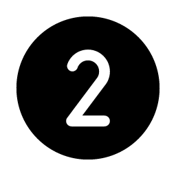 Number Circle Two Fill Smiley – Icons