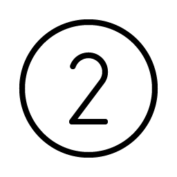 Number Circle Two Thin Smiley – Icons