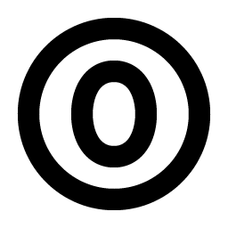 Number Circle Zero Bold Smiley – Icons