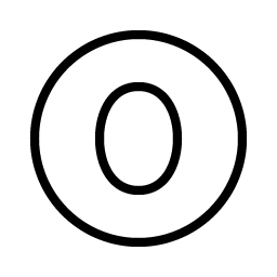 Number Circle Zero Thin Smiley – Icons