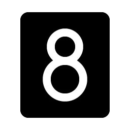 Number Eight Fill Smiley – Icons