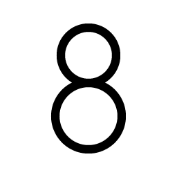 Number Eight Light Smiley – Icons