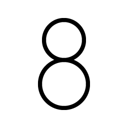 Number Eight Thin Smiley – Icons
