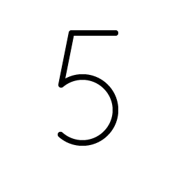 Number Five Thin Smiley – Icons