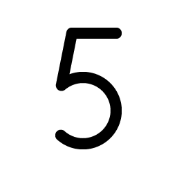 Number Five Smiley – Icons