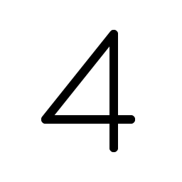 Number Four Light Smiley – Icons