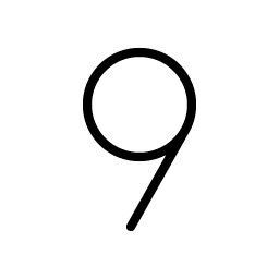 Number Nine Thin Smiley – Icons