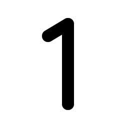 Number One Bold Smiley – Icons
