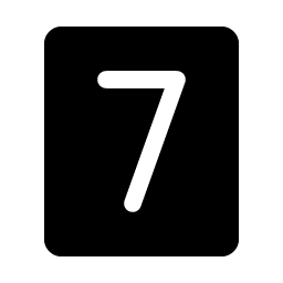 Number Seven Fill Smiley – Icons