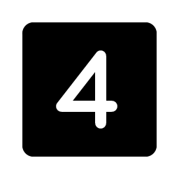 Number Square Four Fill Smiley – Icons