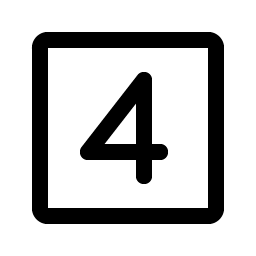 Number Square Four Smiley – Icons