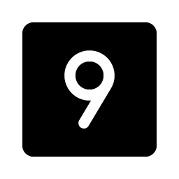 Number Square Nine Fill Smiley – Icons