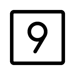 Number Square Nine Light Smiley – Icons