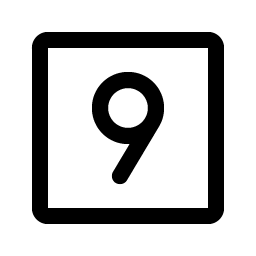 Number Square Nine Smiley – Icons